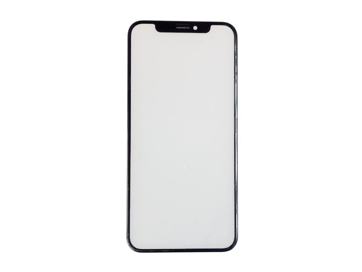 LCD Sklíčko + rámeček + lepidlo Oca iPhone XR černé - sklíčko displeje