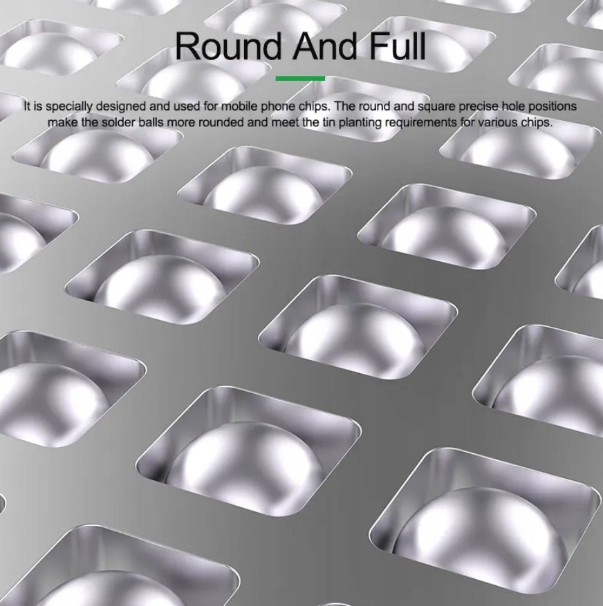 Šablona pro opravu integrovaných obvodů BGA v iPhone 15 série RELIFE RL-044 IPZ14