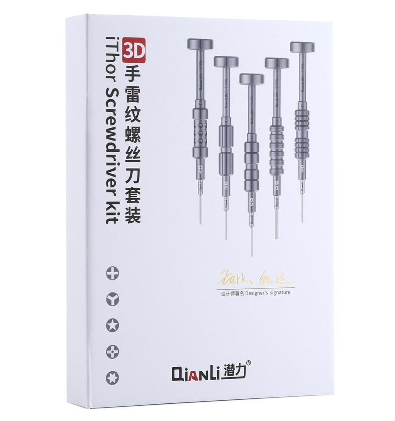 QianLi iThor 3D – sada 5 ks profesionálních šroubováků A-B-C-D-E
