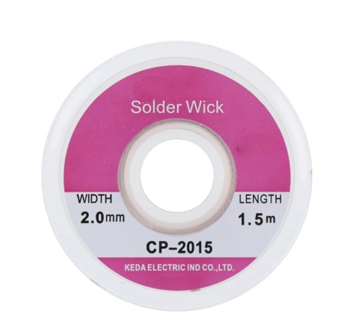 Měděný knot pro odstranění přebytečného cínu 2 mm délka 1,5 m