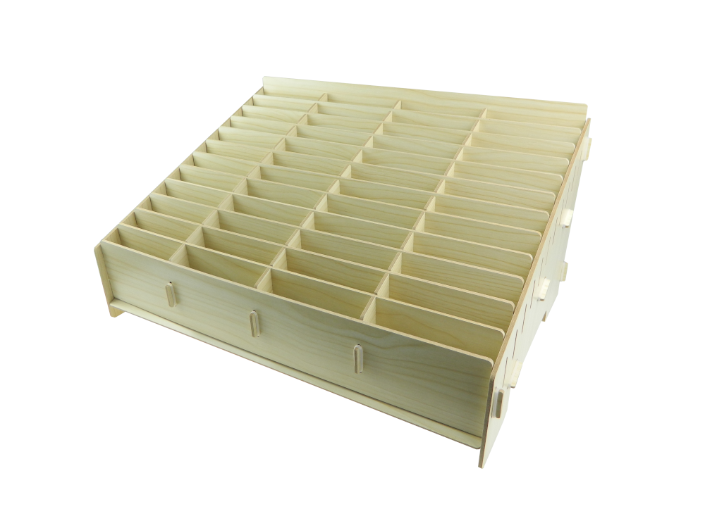 Sunshine SS-00C Dřevěný úložný box na mobilní telefony 48 ks - pro školy, servisy a obchody.