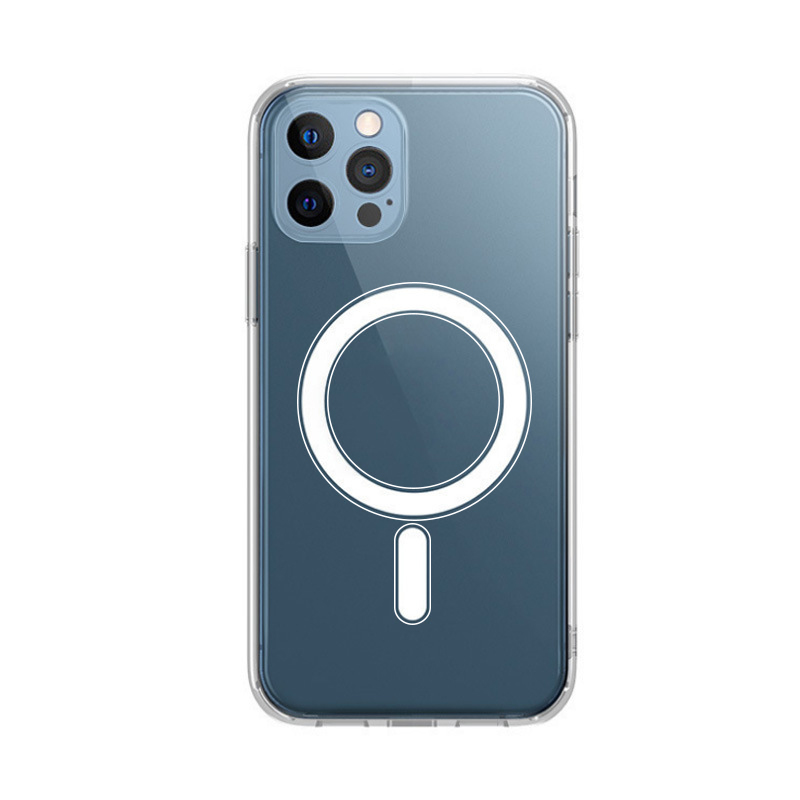 Obal iPhone 14 Plus transparentní Anti Shock ochranné pouzdro s MagSafe a ochranou kamery