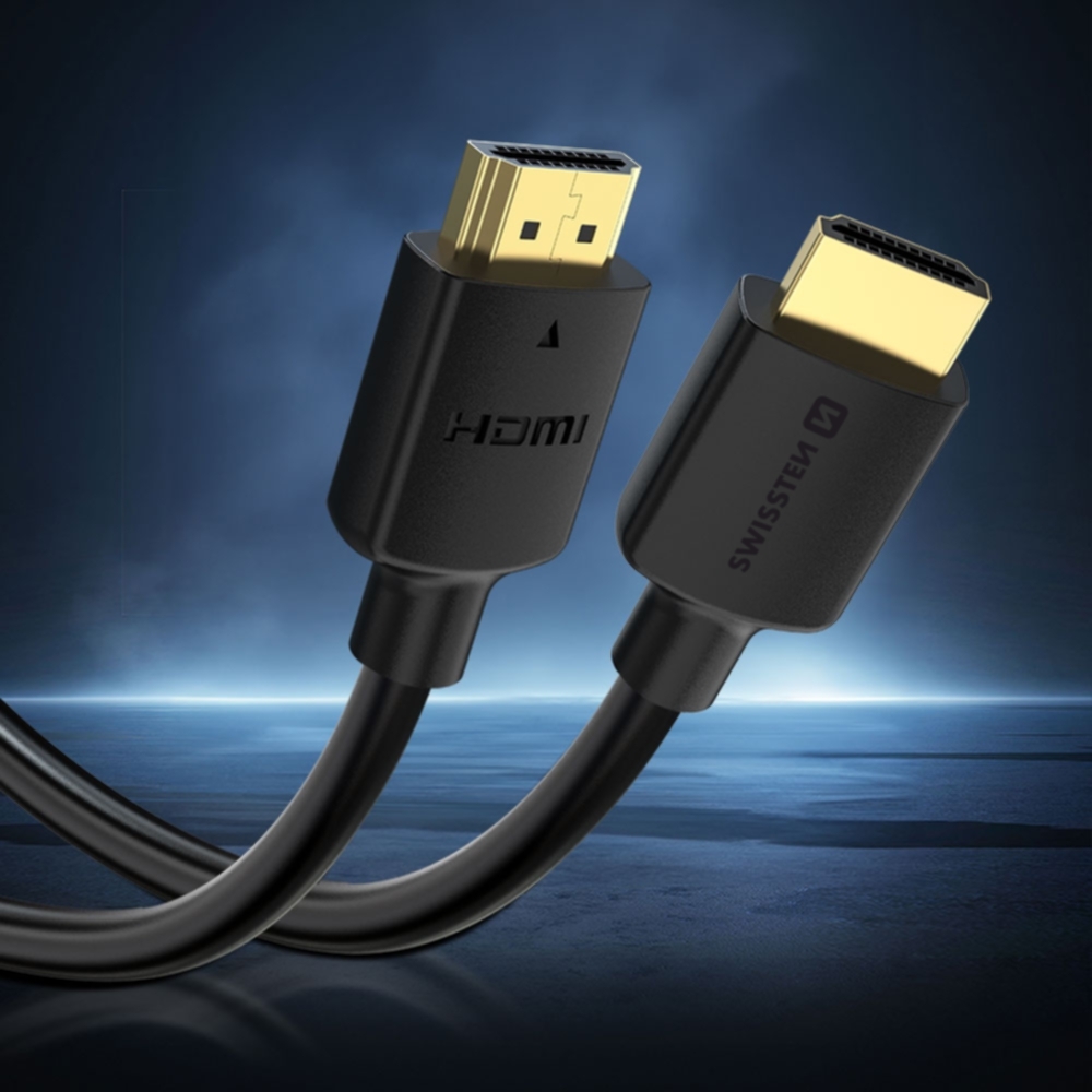 Swissten HDMI kabel 2.0 4K 60 Hz 2 m černý – kvalitní přenos obrazu a zvuku