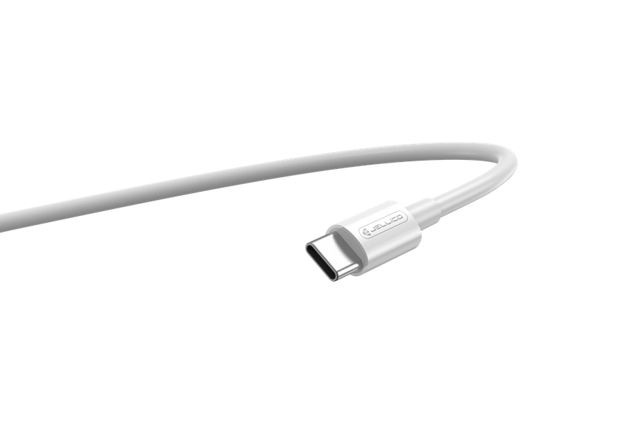Jellico USB Kabel B1 - USB / USB-C 3.1A 1m bílý