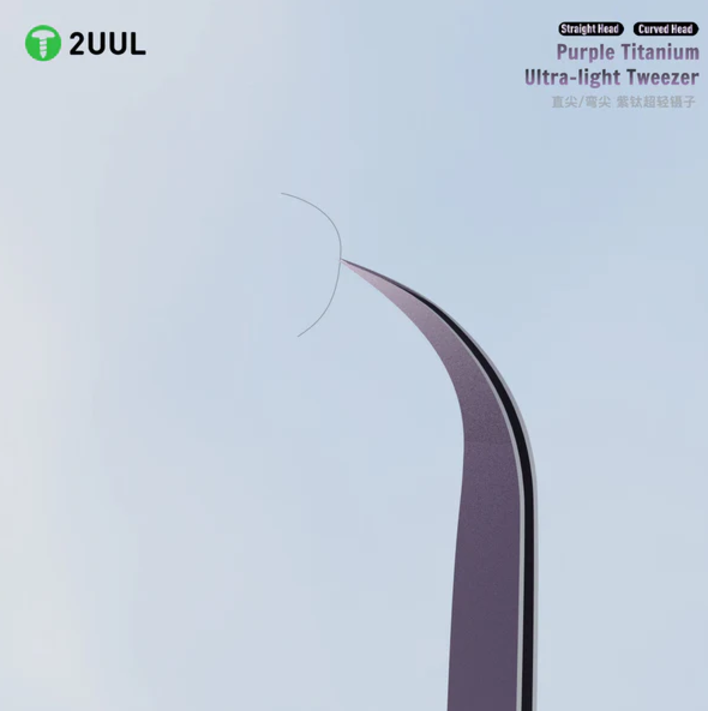 Precizní pinzeta 2UUL Ti22 ultralehká zakřivená titanová