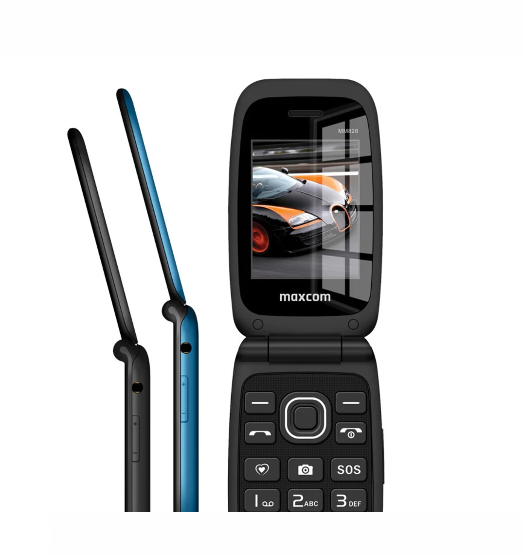 Telefon pro seniory MaxCom MM828 4G modrý