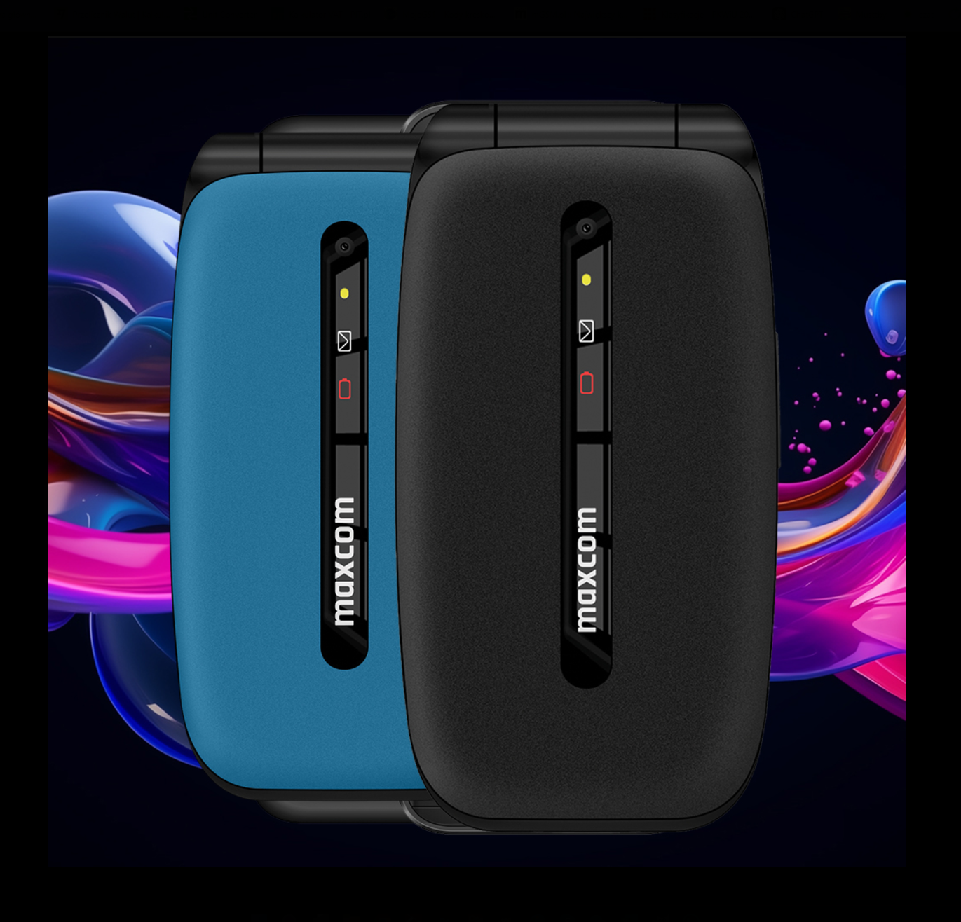 Telefon pro seniory MaxCom MM828 4G modrý