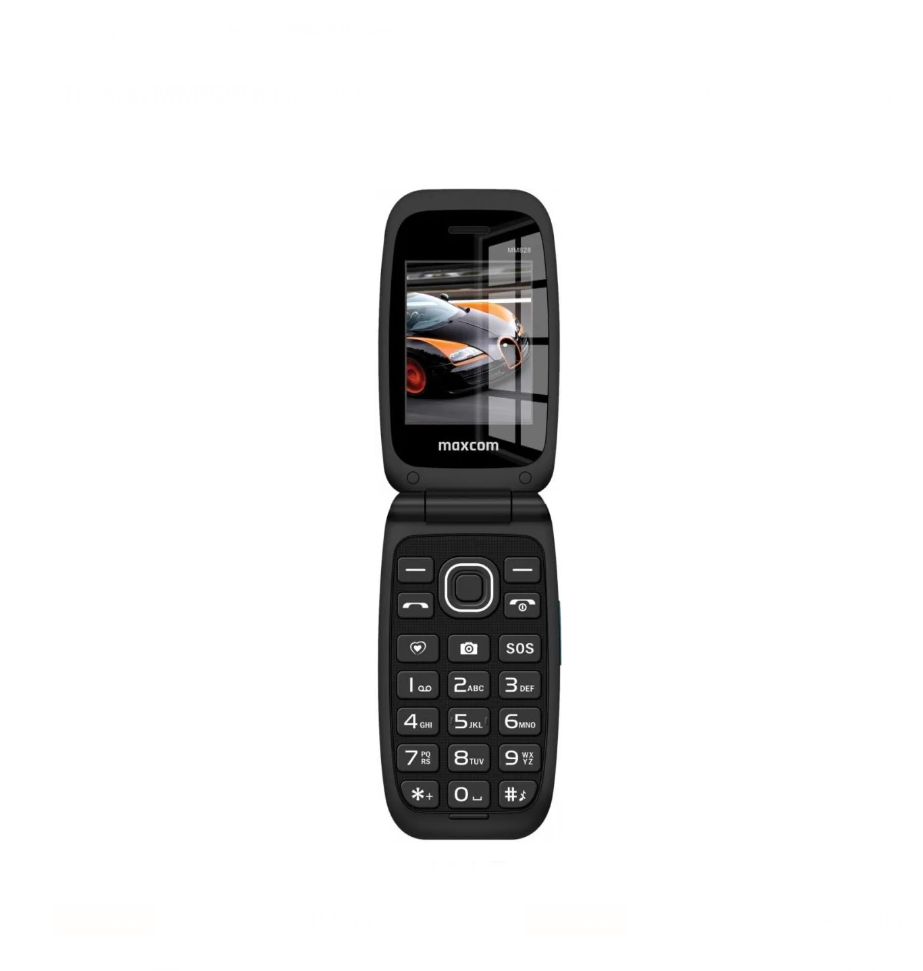 Telefon pro seniory MaxCom MM828 4G černý