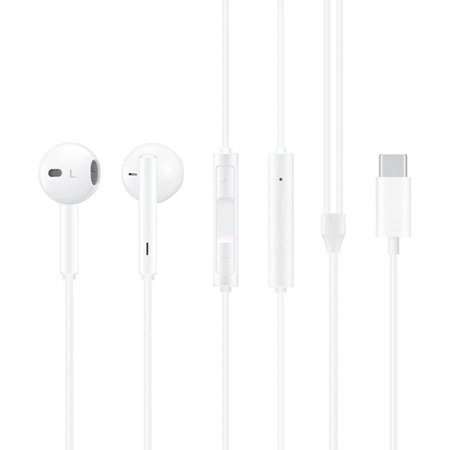 Originál sluchátka Huawei CM33 USB-C bílá bulk