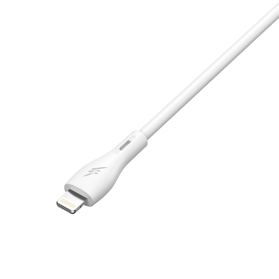 MOONX síťová nabíječka MC02 2.4A 12W 2xUSB + kabel Lightning bílá