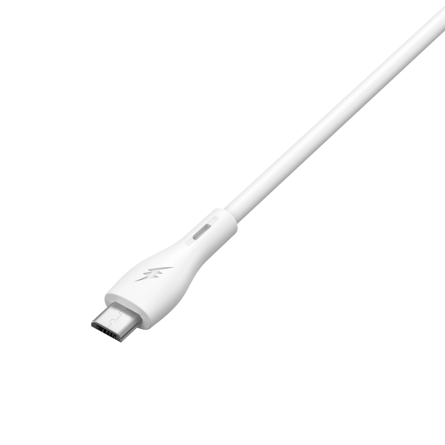 MOONX síťová nabíječka MC02 2.4A 12W 2xUSB + kabel Micro bílá
