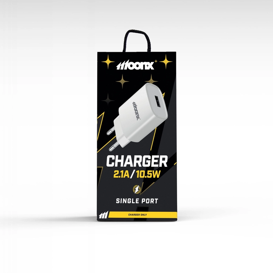 MOONX síťová nabíječka MC01 2.1A 10.5W 1xUSB bílá