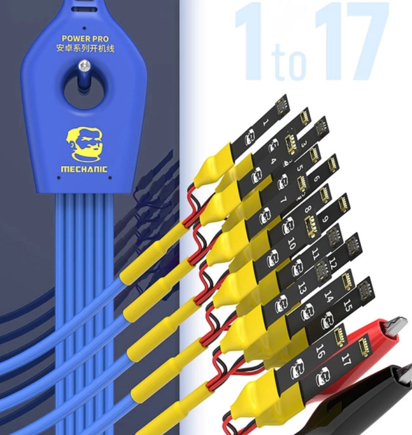 MECHANIC Power Pro 18v1 Testovací napájecí kabel pro telefony Android