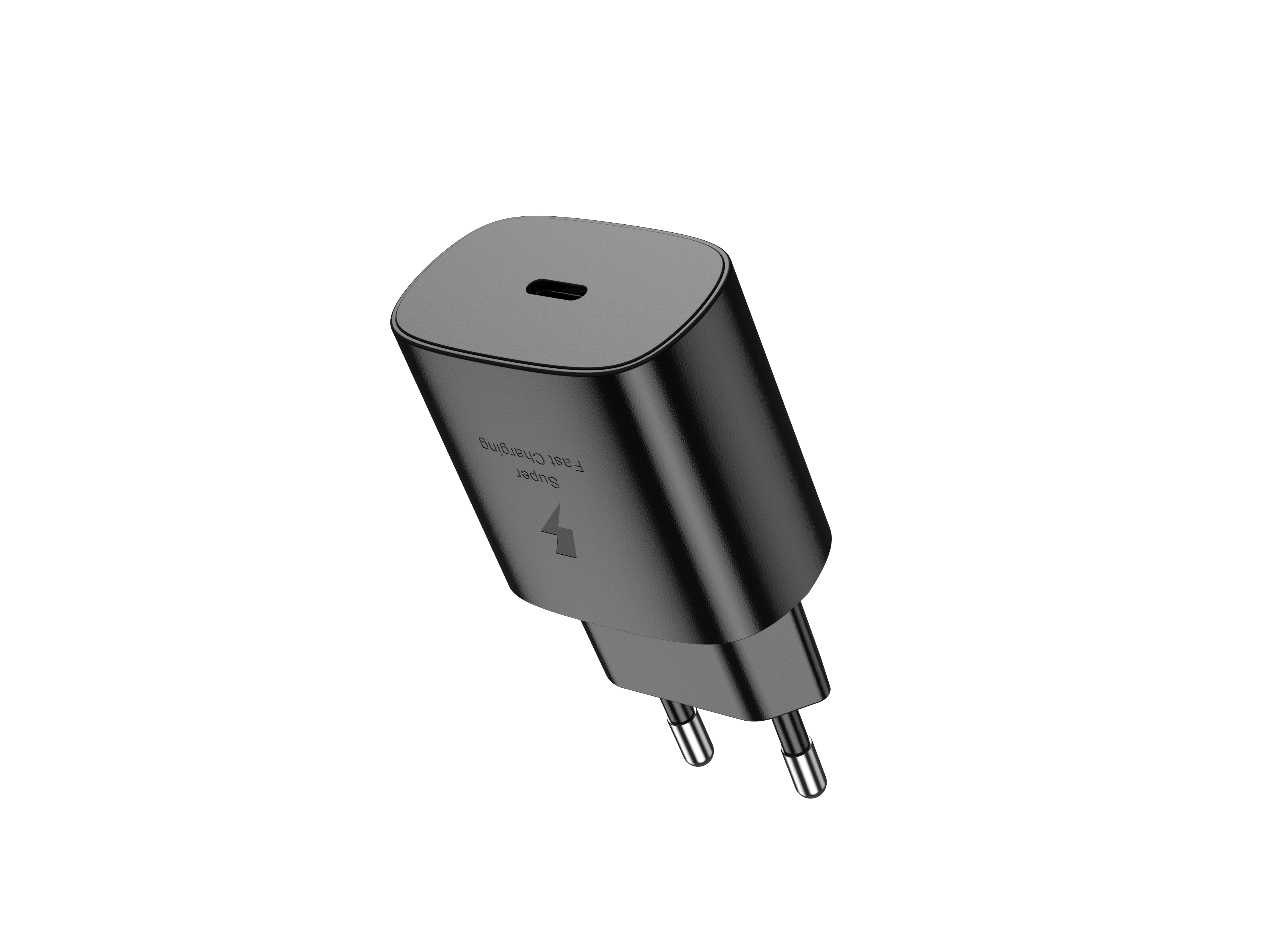 Jellico síťová nabíječka EU25 PD 25W USB-C černá Rychlá - bezpečná s výkonem 25W