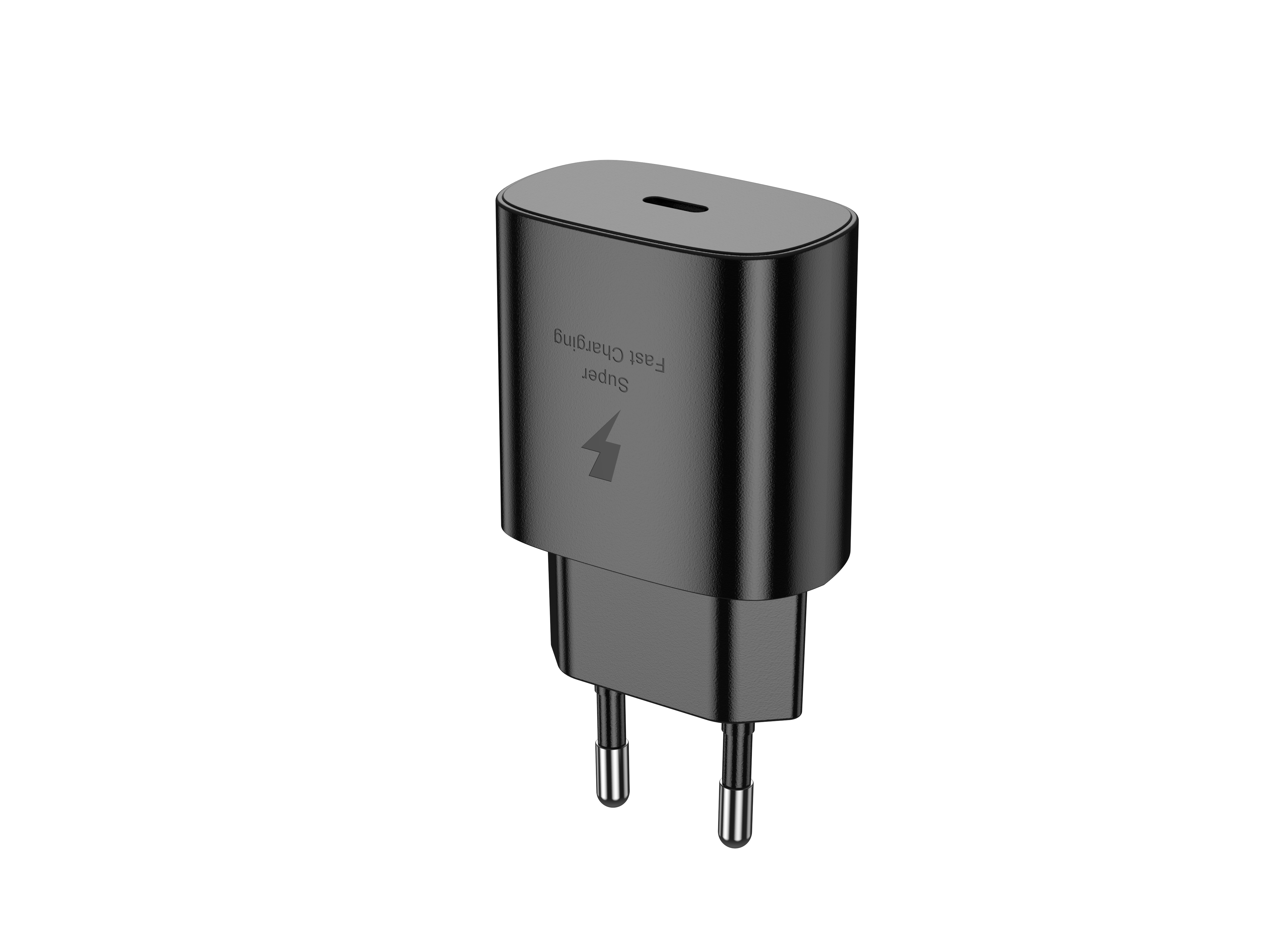 Jellico síťová nabíječka EU25 PD 25W USB-C černá Rychlá - bezpečná s výkonem 25W