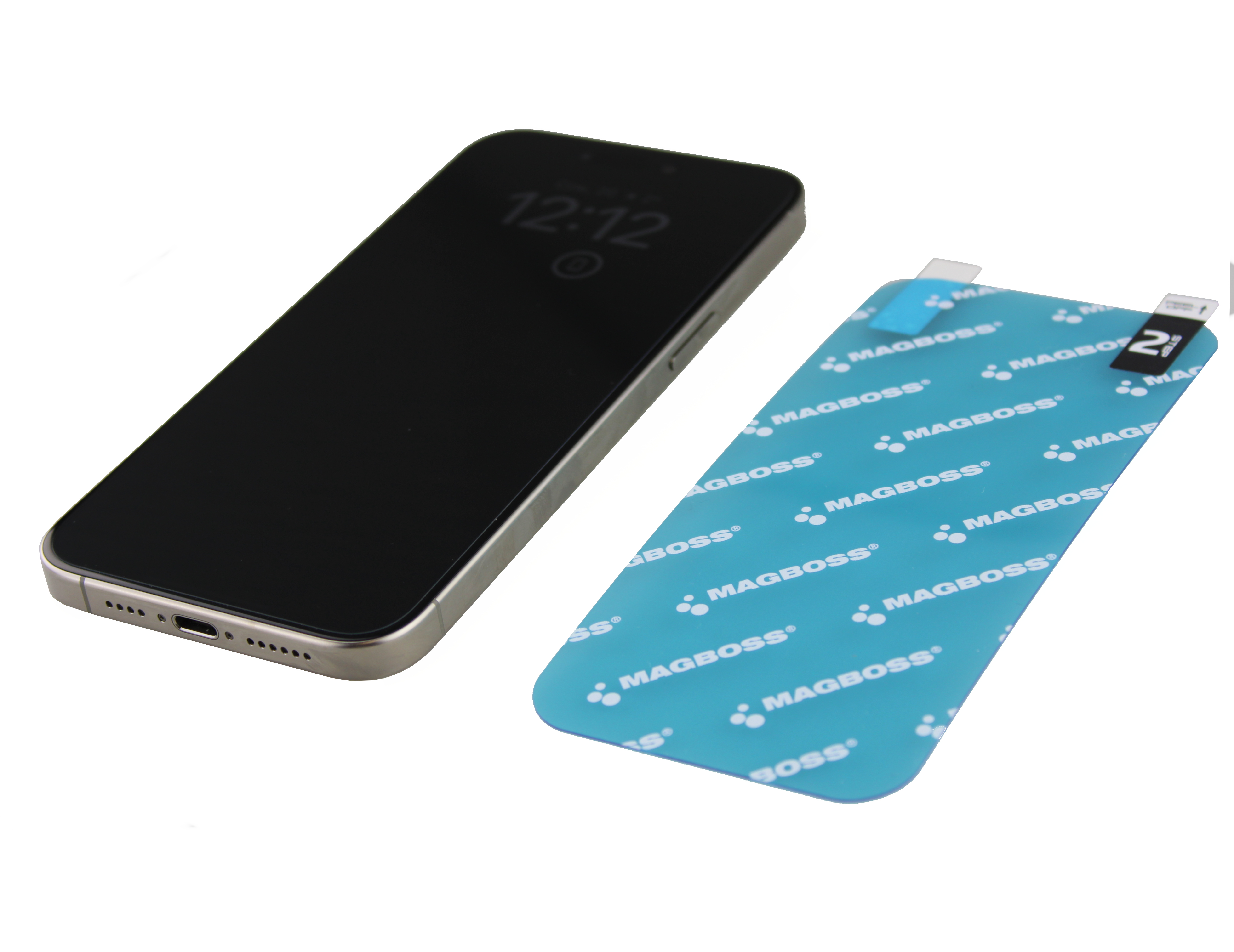 Magboss elastické hybridní ochranné tvrzené sklo iPhone 16 Pro Max 9H 5ks