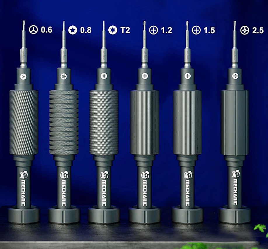 MECHANIC Mortar Mini iShell Max 6v1 – sada 6ks precizních mini šroubováků a vrtáků