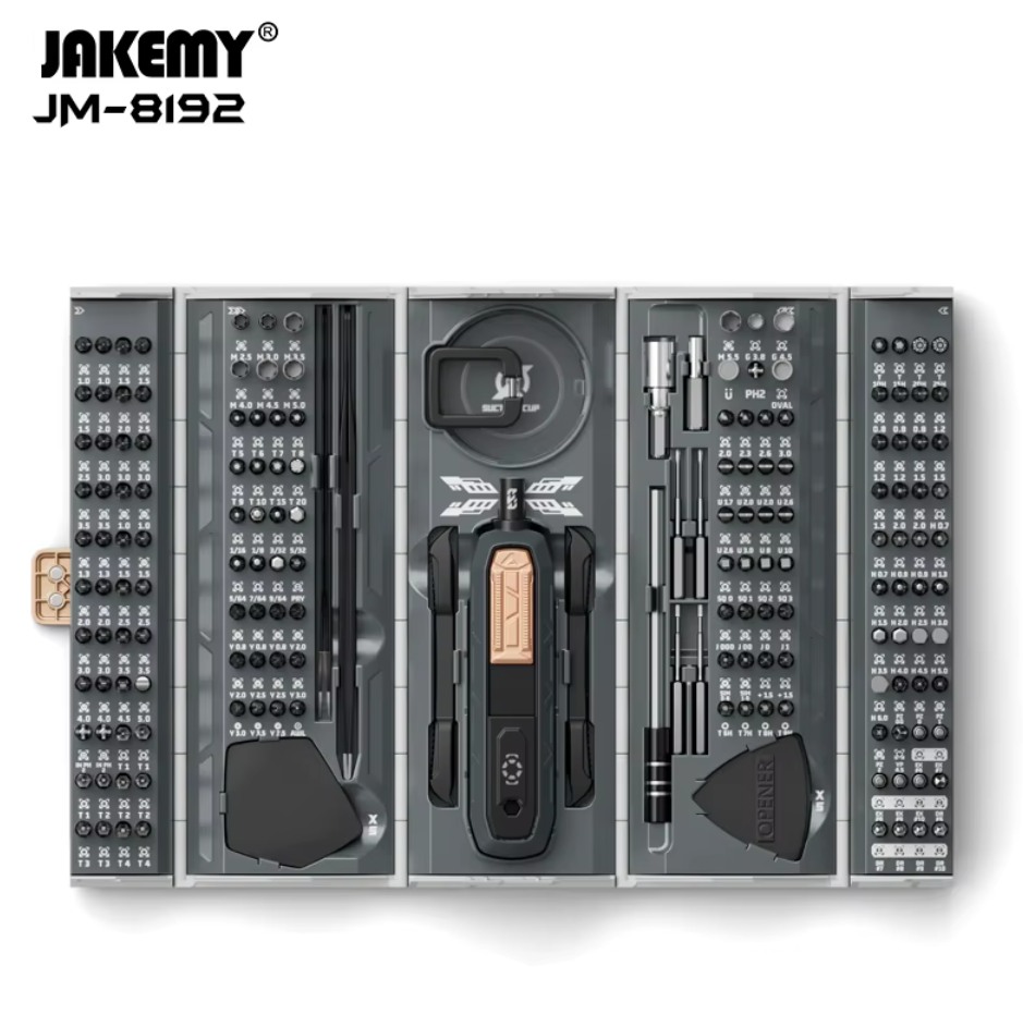 JAKEMY JM-8192 – Profesionální sada přesných šroubováků 180 v 1