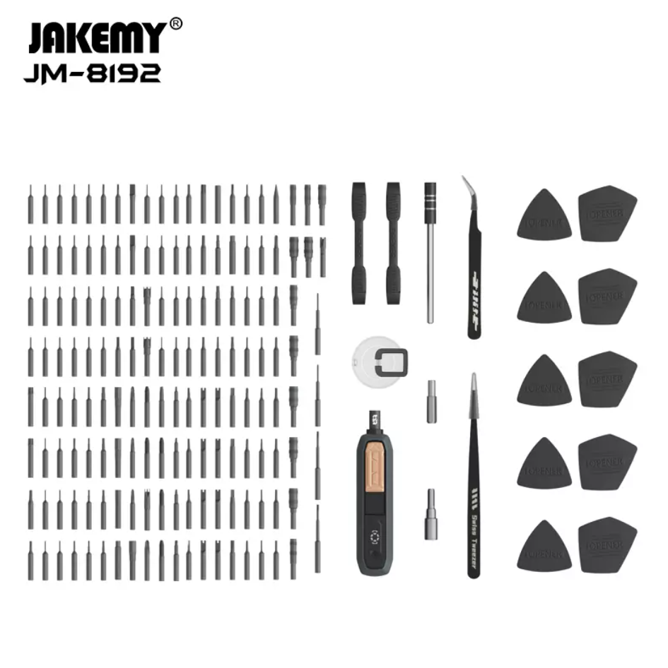 JAKEMY JM-8192 – Profesionální sada přesných šroubováků 180 v 1