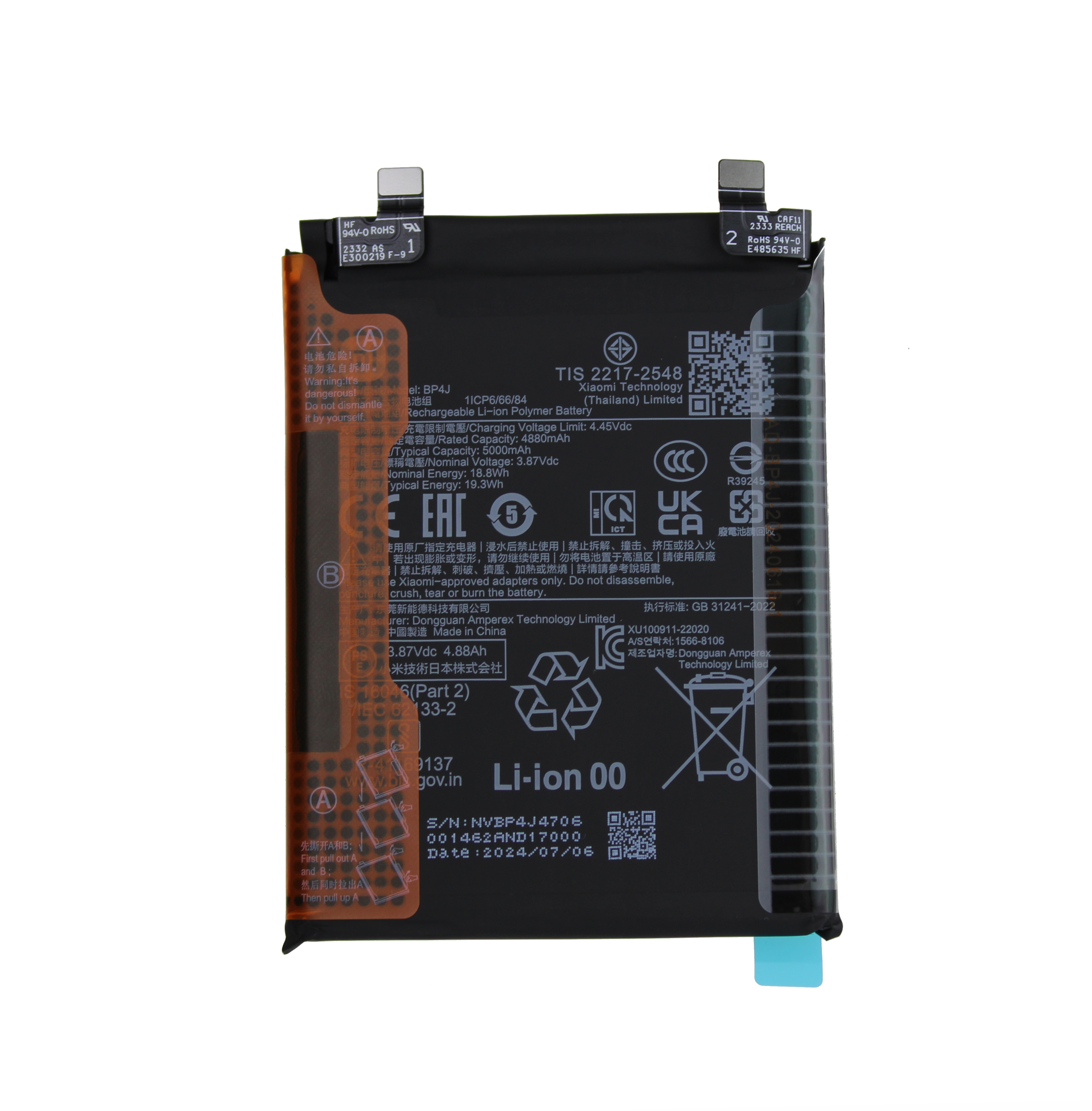 Originál baterie BP4K Xiaomi Redmi Note 12 Pro Plus