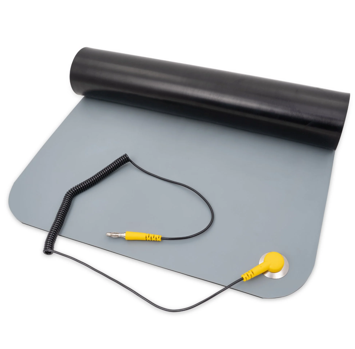 Antistatická servisní podložka 50 x 70 cm s uzemňovacím vodičem šedá