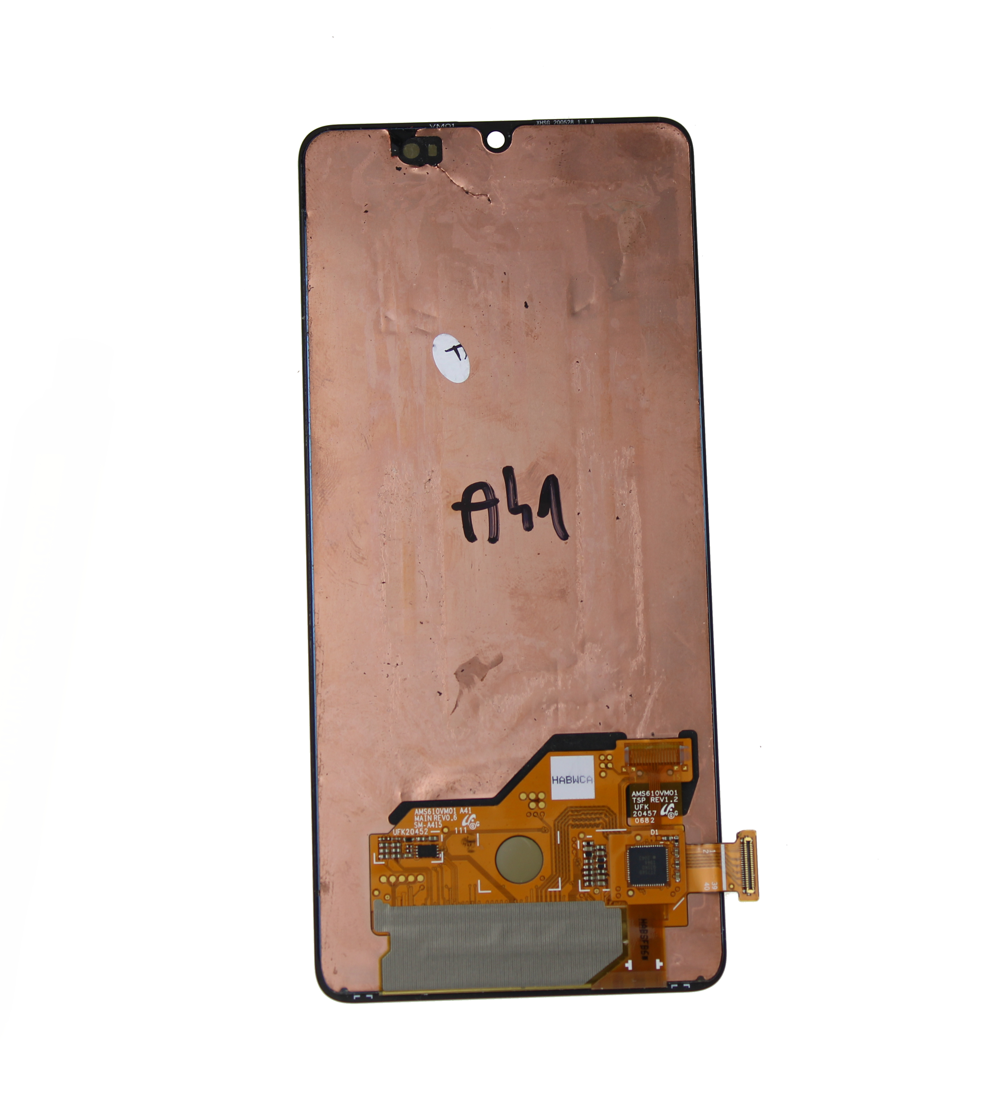 Originál LCD + Dotyková vrstva Samsung Galaxy A41 SM-A415 černá bez rámečku - repasovaný díl vyměněné sklíčko
