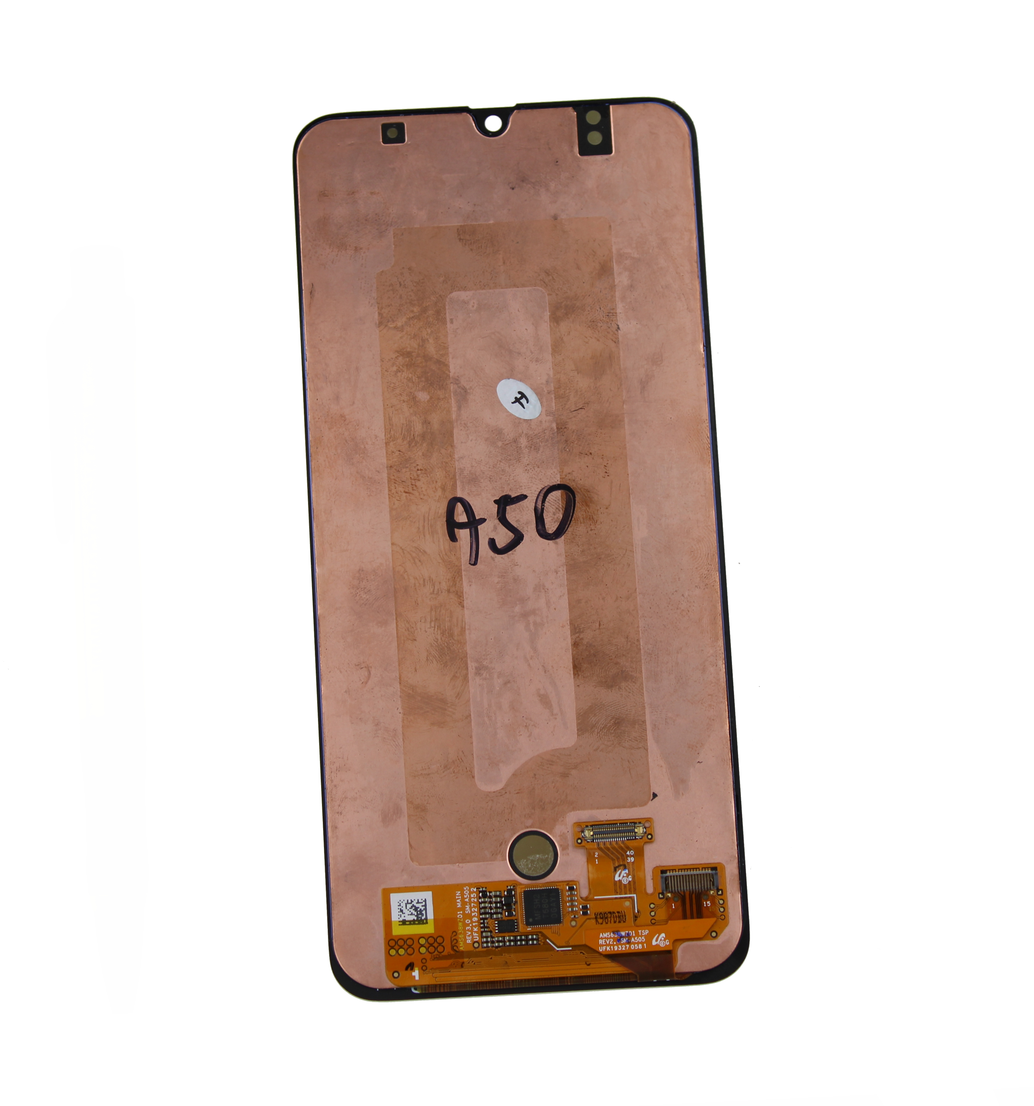 Originál LCD + Dotyková vrstva Samsung Galaxy A50 černá bez rámečku - repasovaný díl vyměněné sklíčko