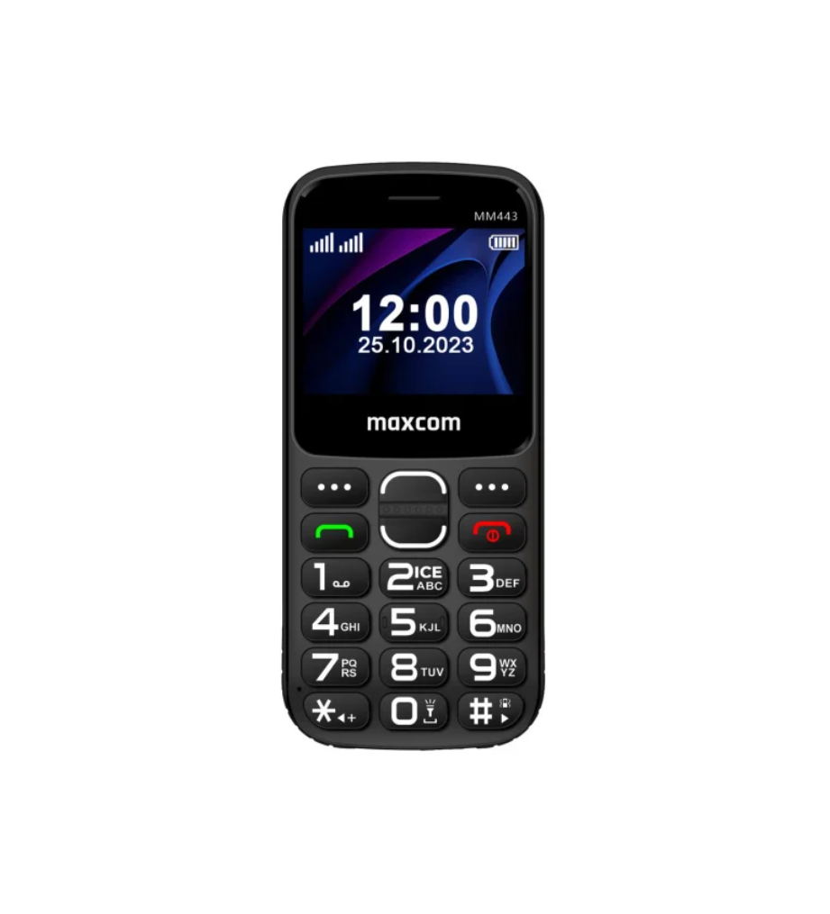 Mobilní telefon pro seniory MaxCom MM443 4G černý