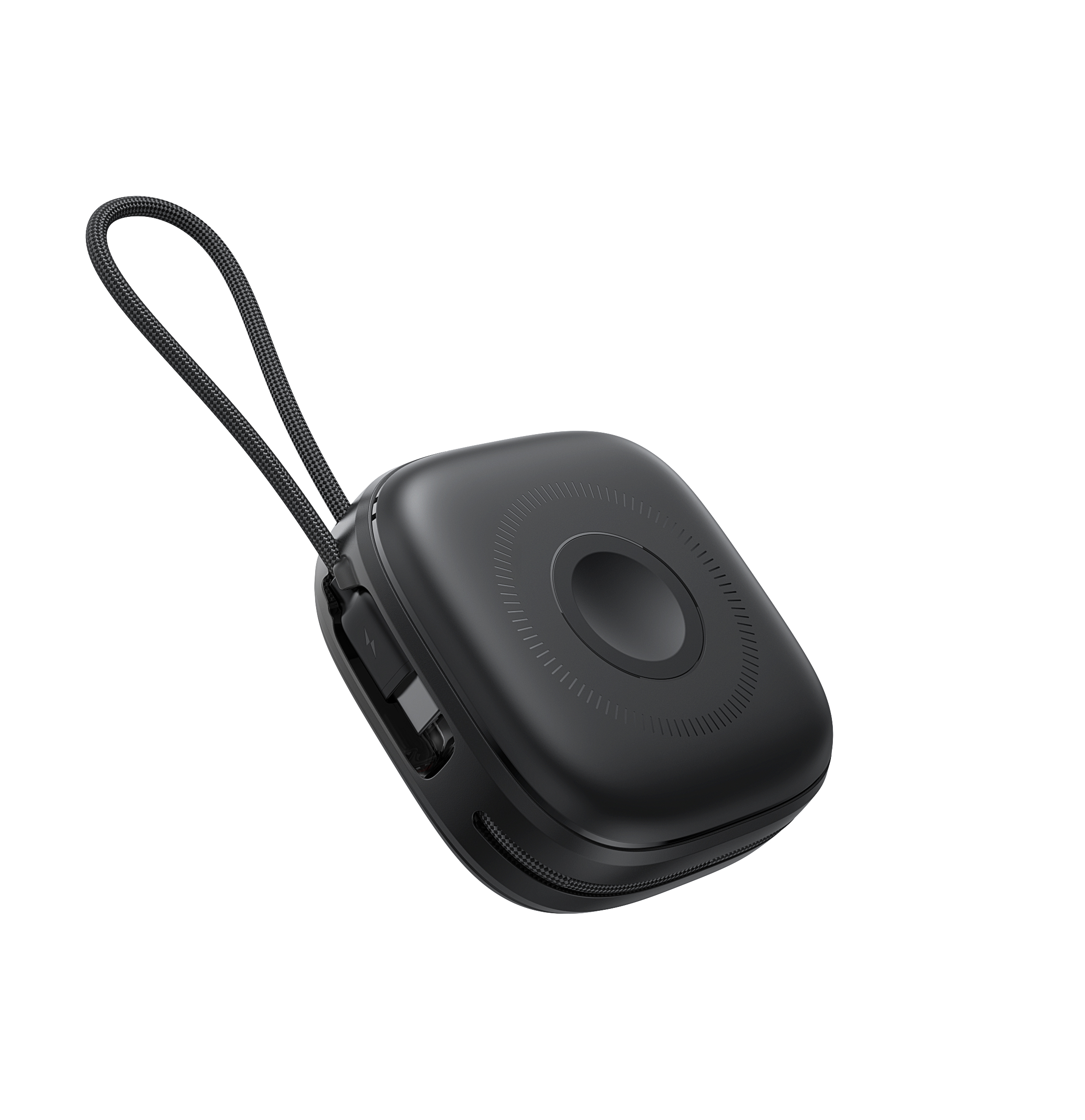 SWISSTEN Voltbox MagGO 10 000 mAh 20W s USB-C vestavěným kabelem – Powerbanka s MagSafe, bezdrátovým nabíjením + Apple Watch černá