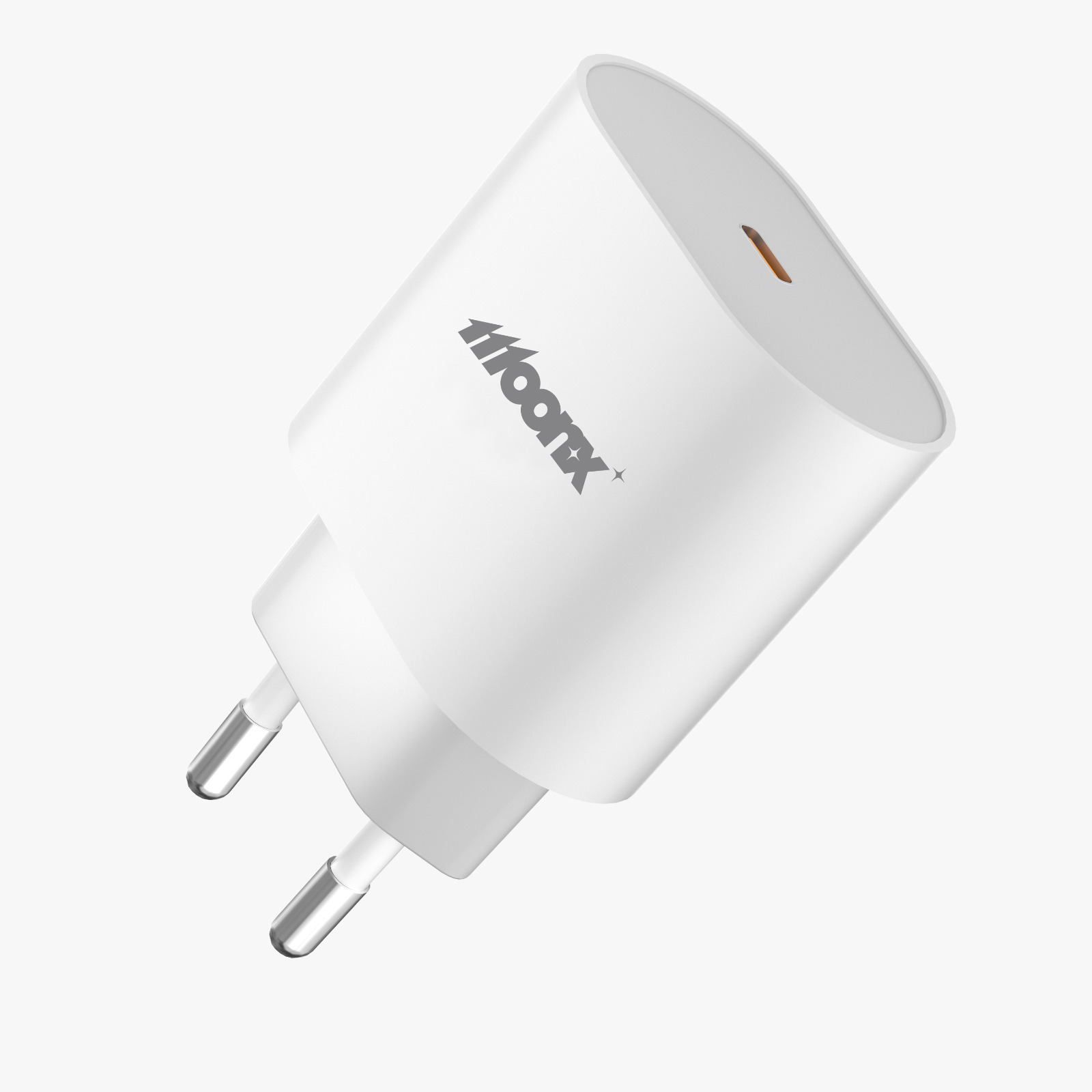 MOONX síťová nabíječka MC06 PD 25W 1xUSB-C + USB-C - USB-C kabel bílá