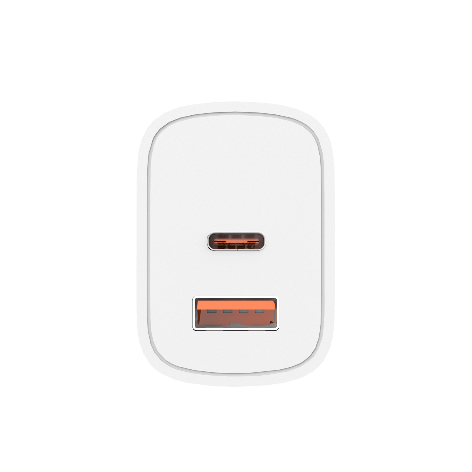MOONX MC07 síťová nabíječka 1xUSB-C + 1xUSB QC3.0 bílá PD 33W
