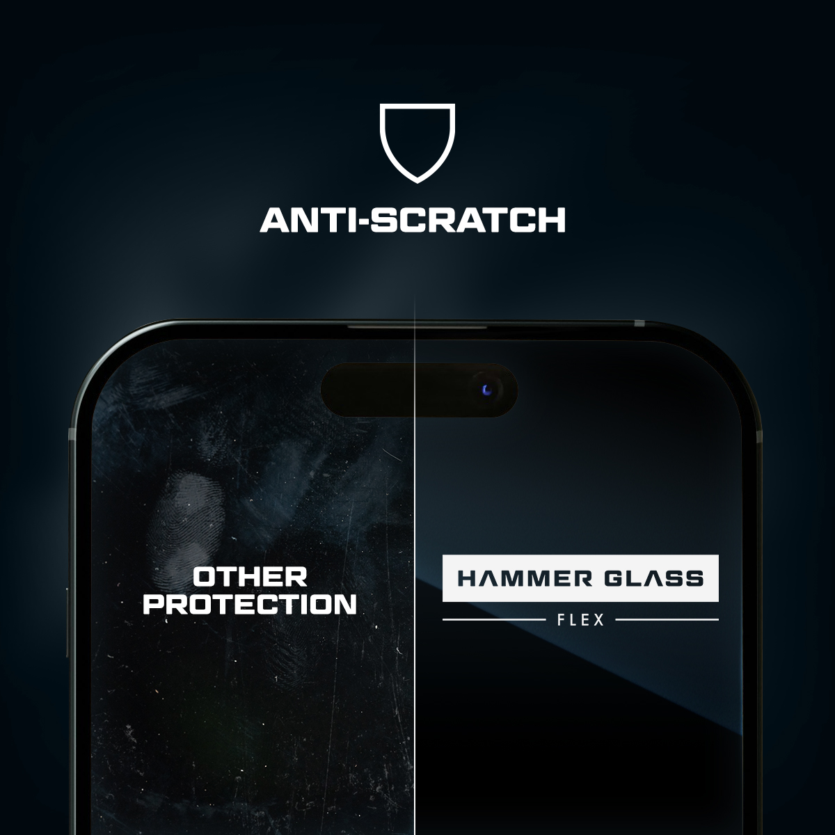 Hammer Glass FLEX hybridní ochranné sklo iPhone 15 Pro