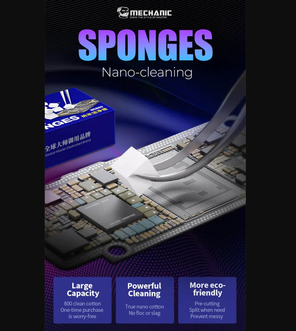 MECHANIC NC800 Čisticí houbičky balení 800 kusů