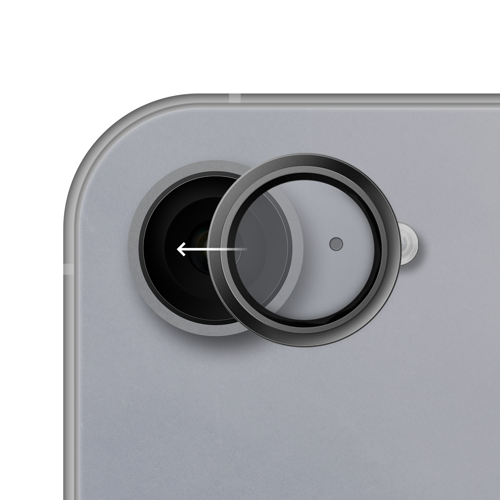 HAMMER GLASS Ochranné sklo na fotoaparát pro iPhone 16e černé