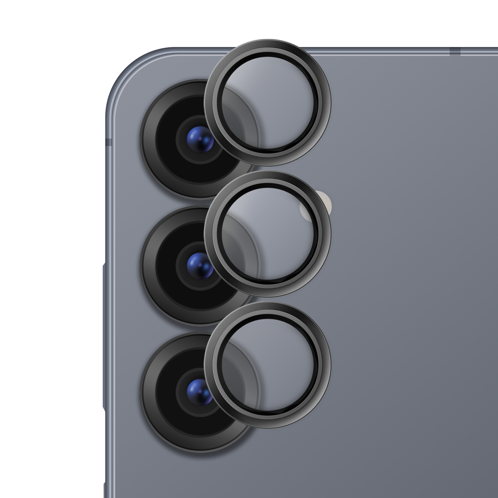 HAMMER GLASS Ochranné sklíčko fotoaparátu Samsung Galaxy S25 Plus černé