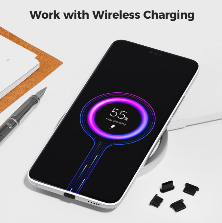 Silikonová záslepka konektoru nabíjení portu USB-C 10 kusů