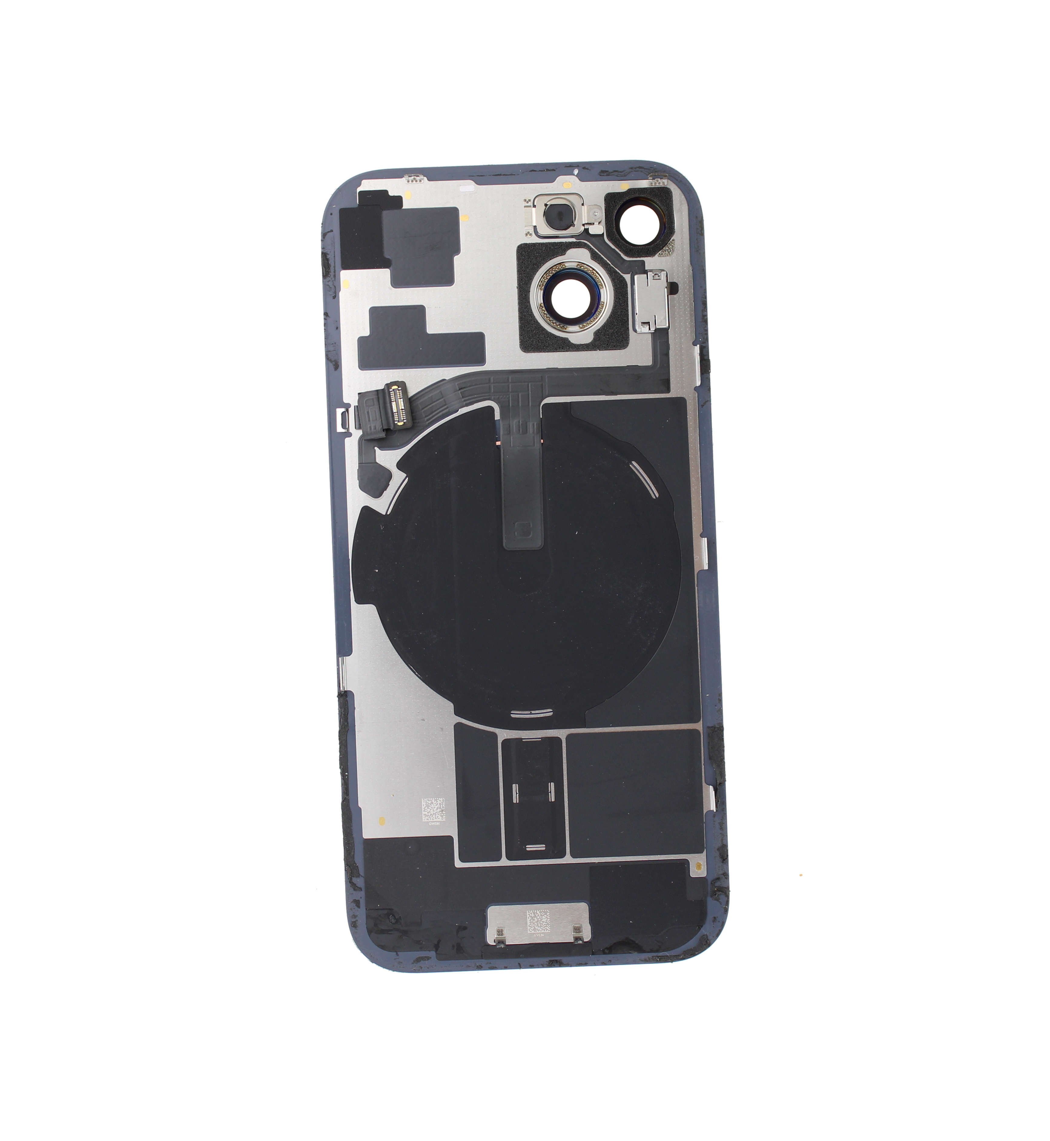 Originál kryt baterie iPhone 15 bílo-modrý - demontovaný díl Grade A