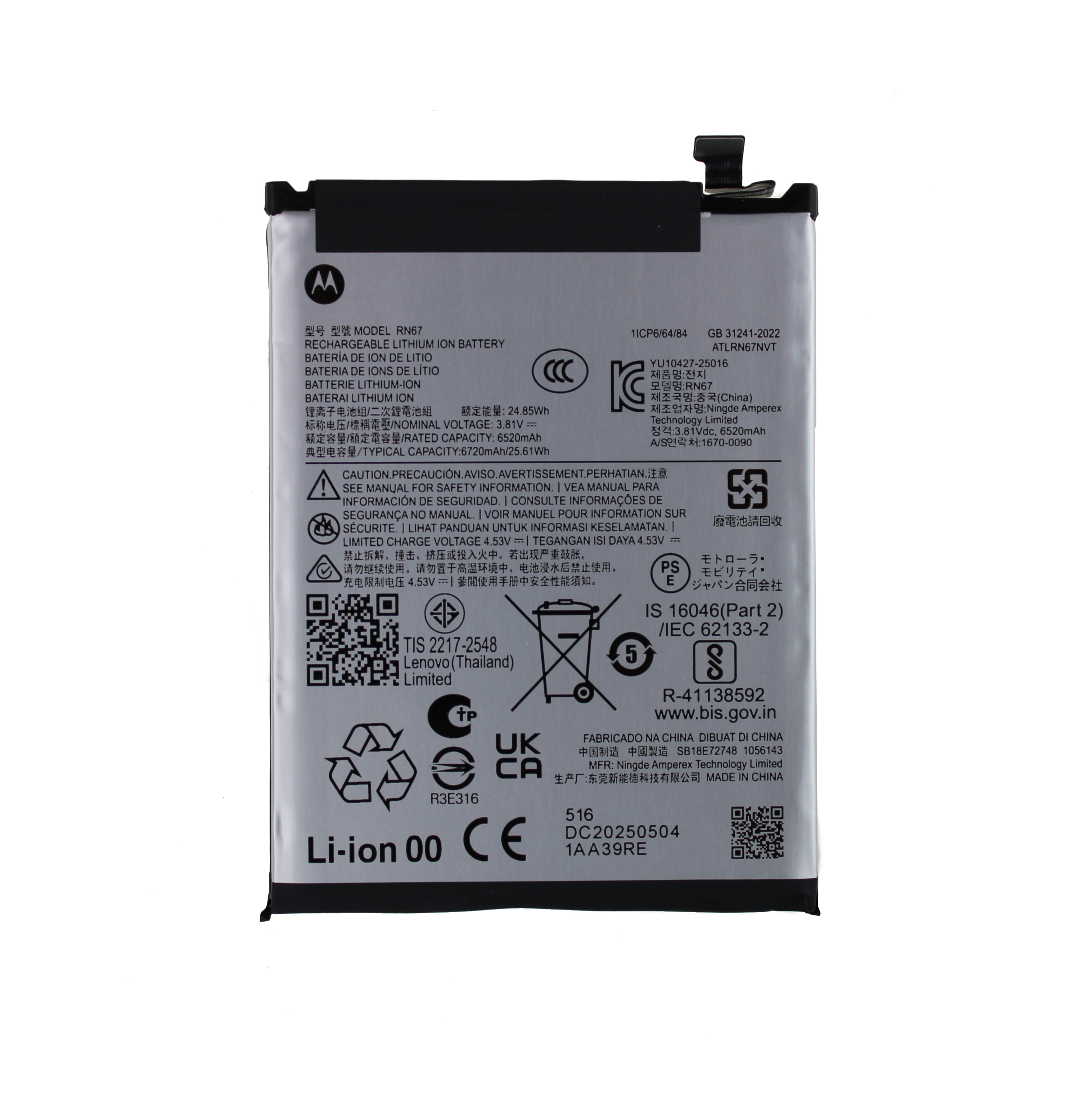 Originál baterie Motorola Moto G86 Power RN67