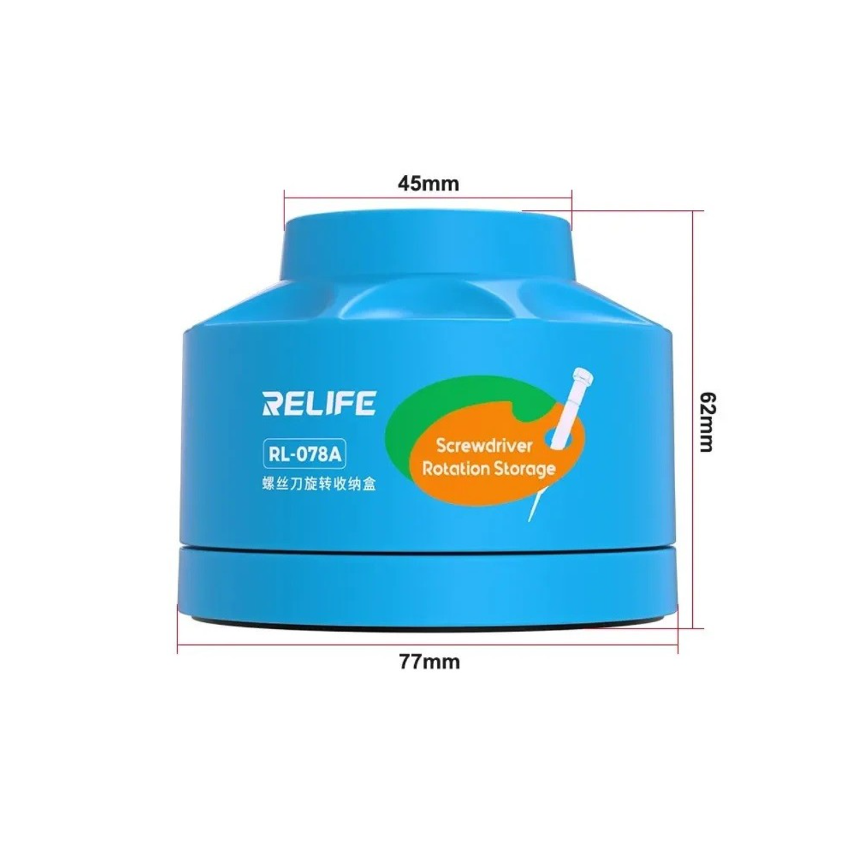 RELIFE RL-078A Otočný magnetický organizér na šroubováky a bity