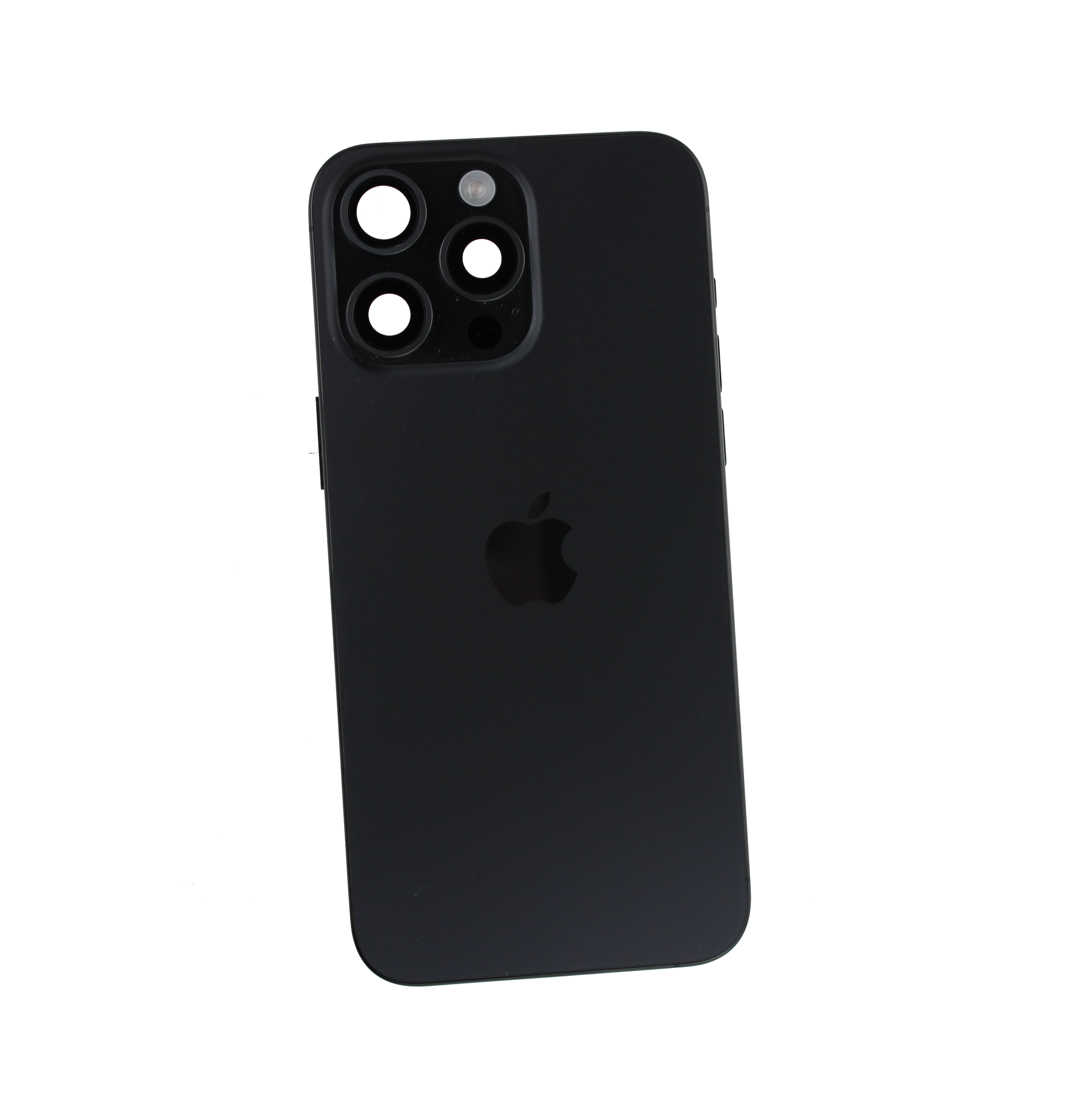 Originál korpus a kryt baterie iPhone 15 Pro Max černý - demontovaný díl Grade A
