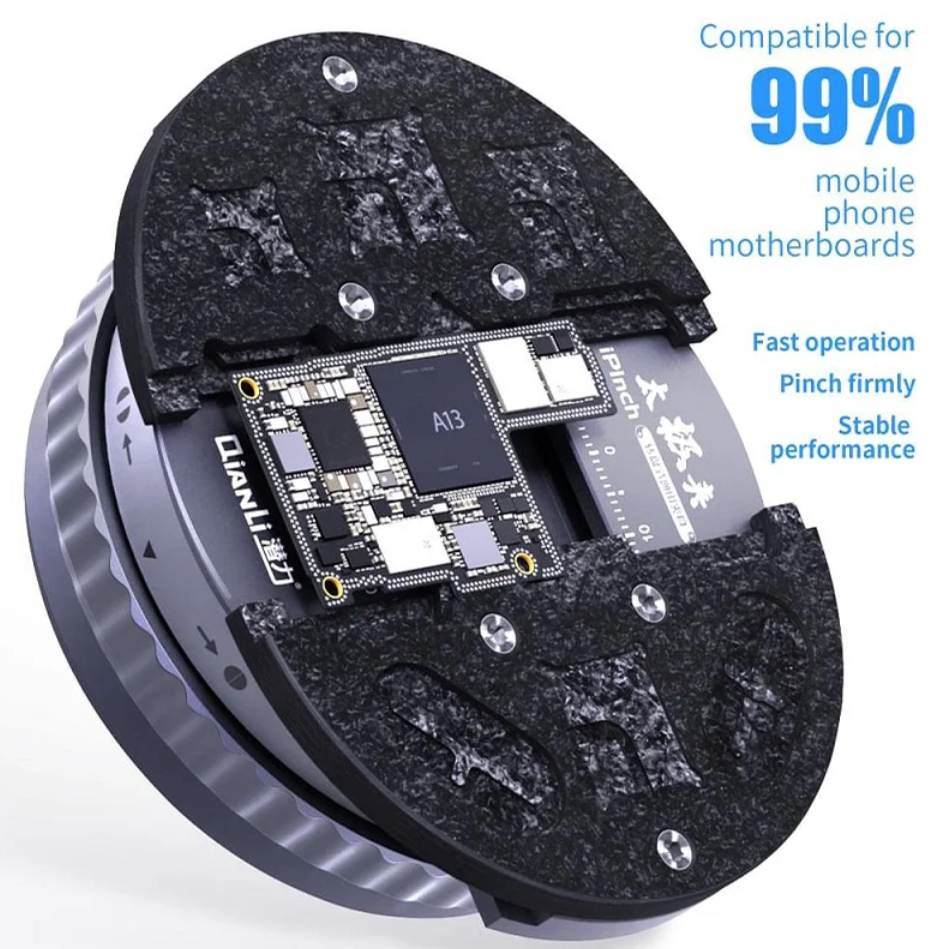 Qianli iPinch Univerzální otočný držák pro základní desky mobilních telefonů