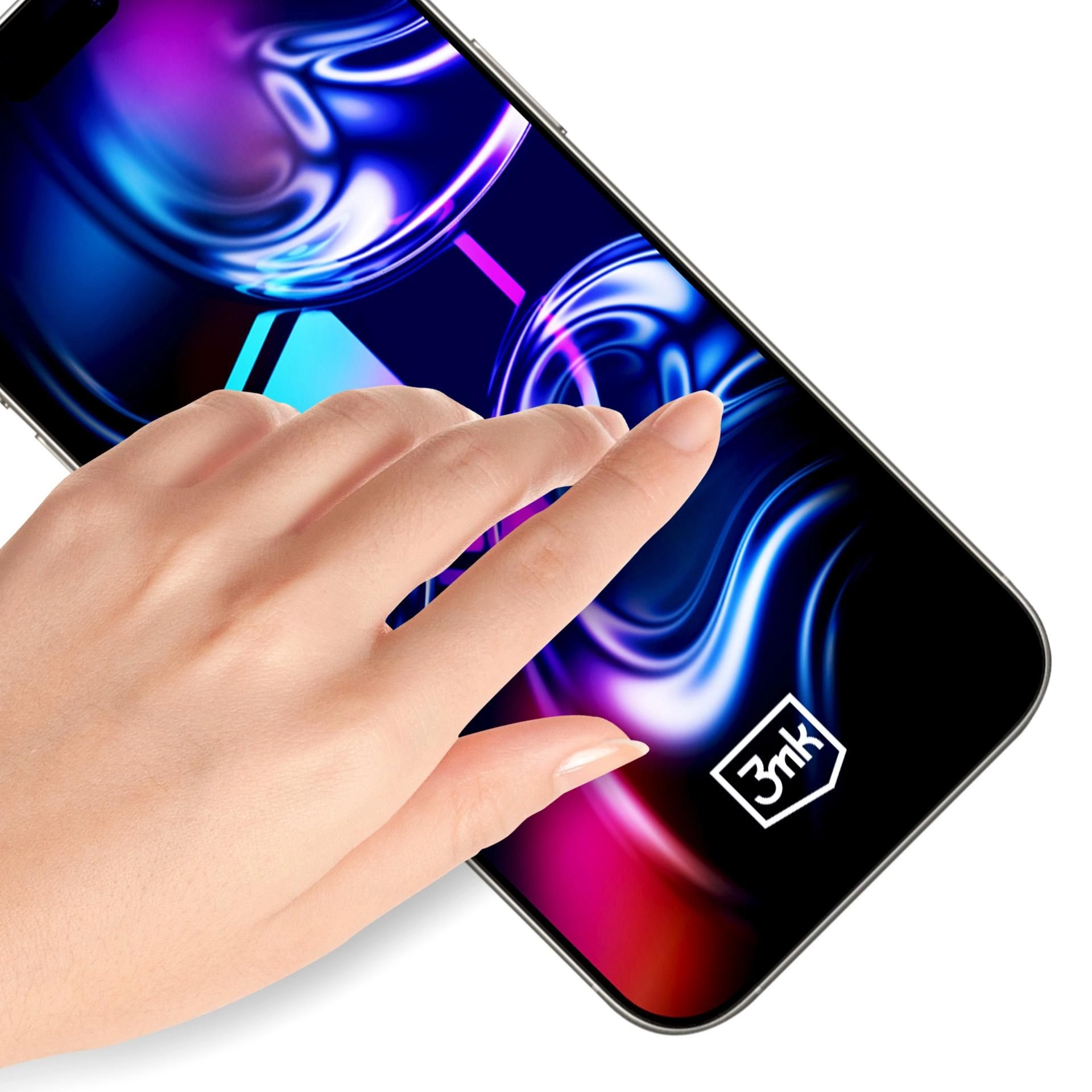 3MK Ochranné tvrzené sklo iPhone 16 Pro - iPhone 17 HardGlass Max s aplikátorem