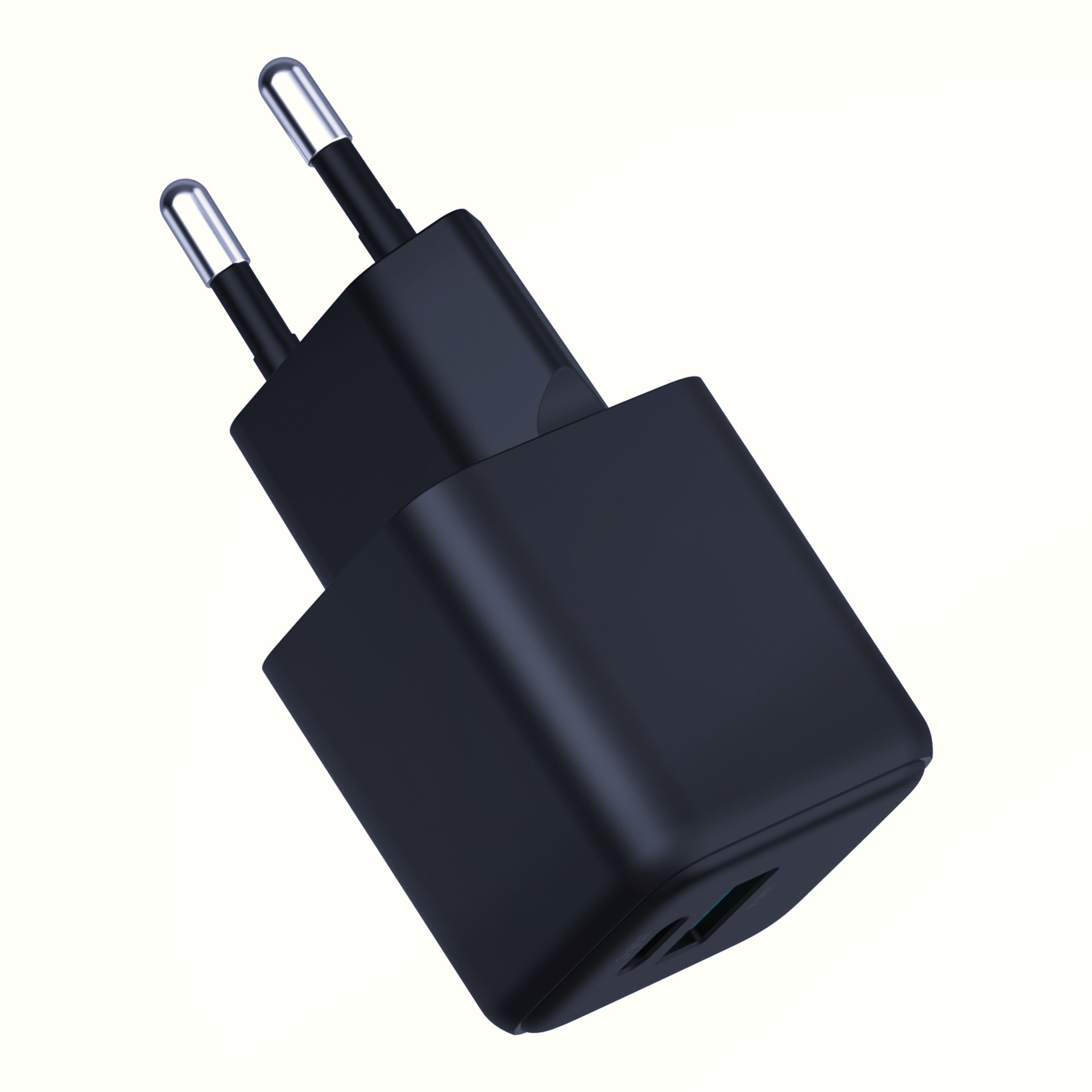 3MK síťová nabíječka Hyper GaN PD QC 4.0 PPS USB-C + USB-A černá