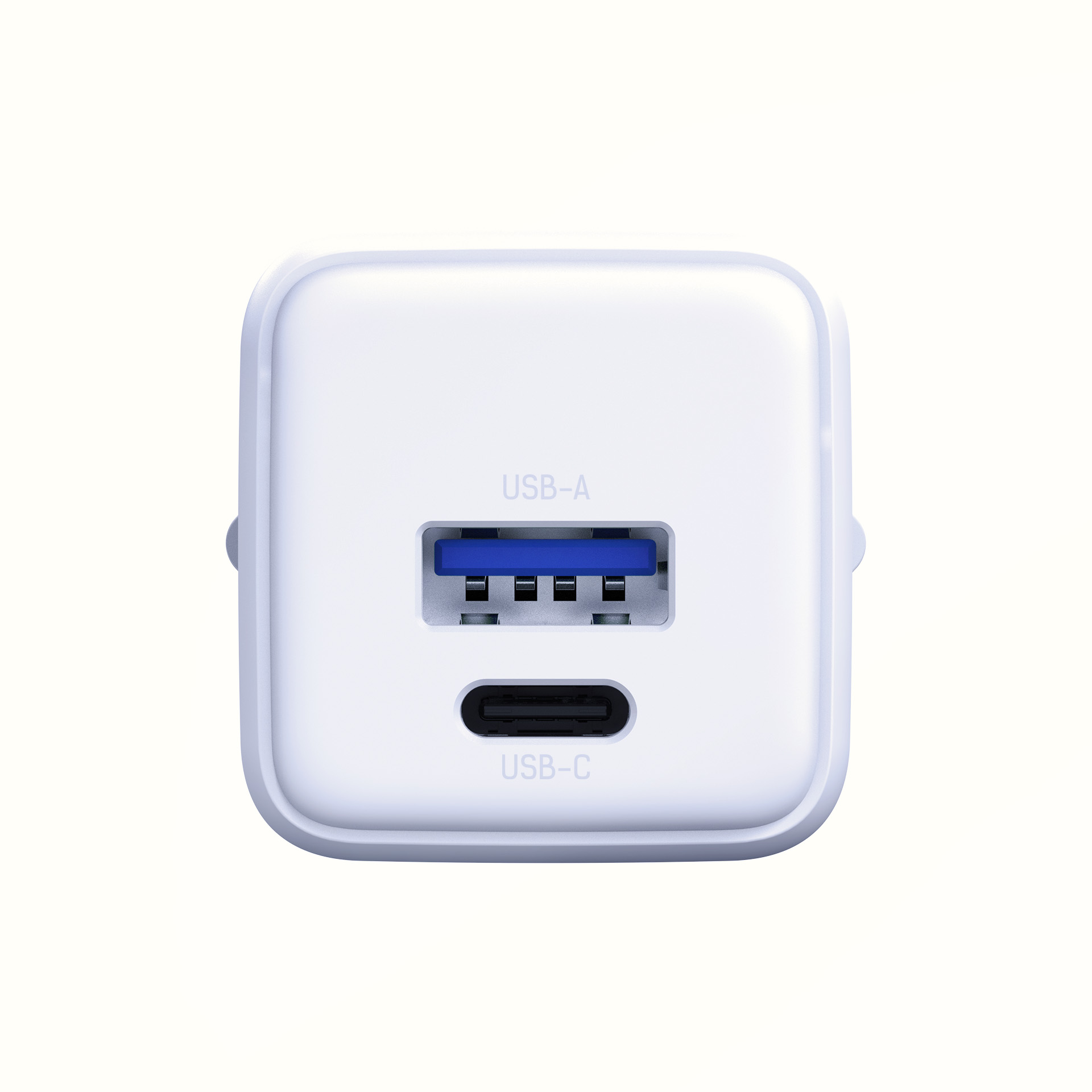 3mk síťová nabíječka Hyper GaN 20W PD QC 4.0 PPS USB-C + USB-A bílá