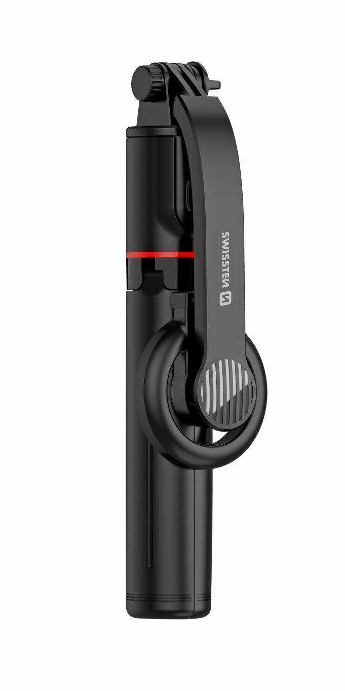 SWISSTEN Bluetooth Selfie Stick Tripod MagSafe černý