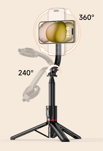 SWISSTEN Bluetooth Selfie Stick Tripod MagSafe černý