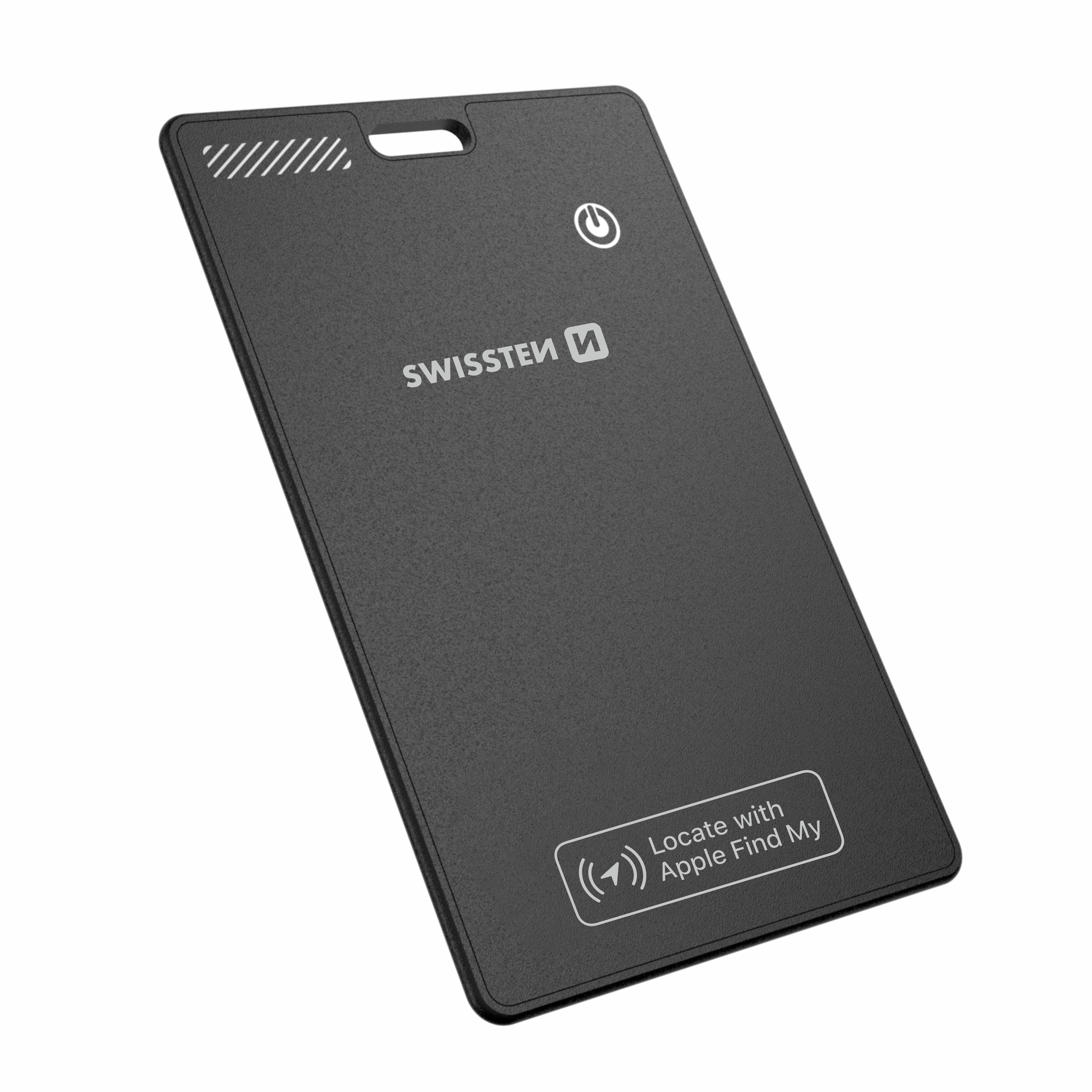 Swissten Find Card – lokalizátor ve formě karty Apple Find My klíčenka černá
