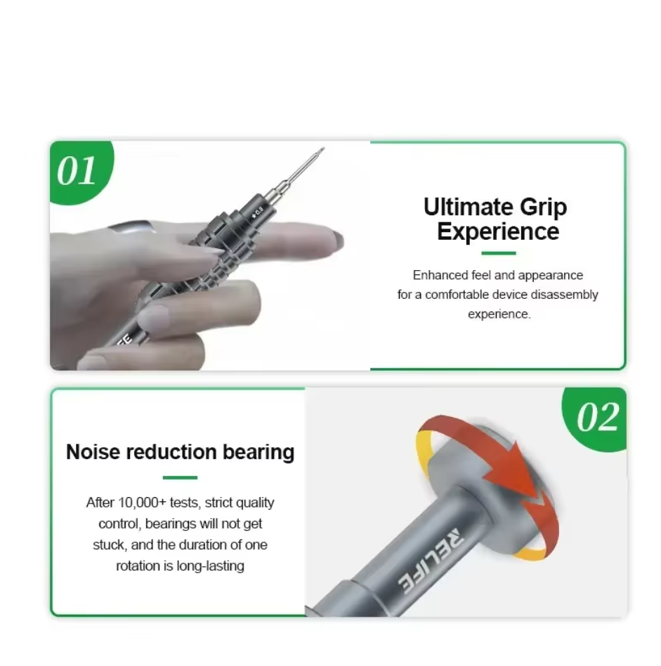 RELIFE RL-730 Šroubovák Steel Cannon King Classic Series Y0.6 pro Apple iPhone