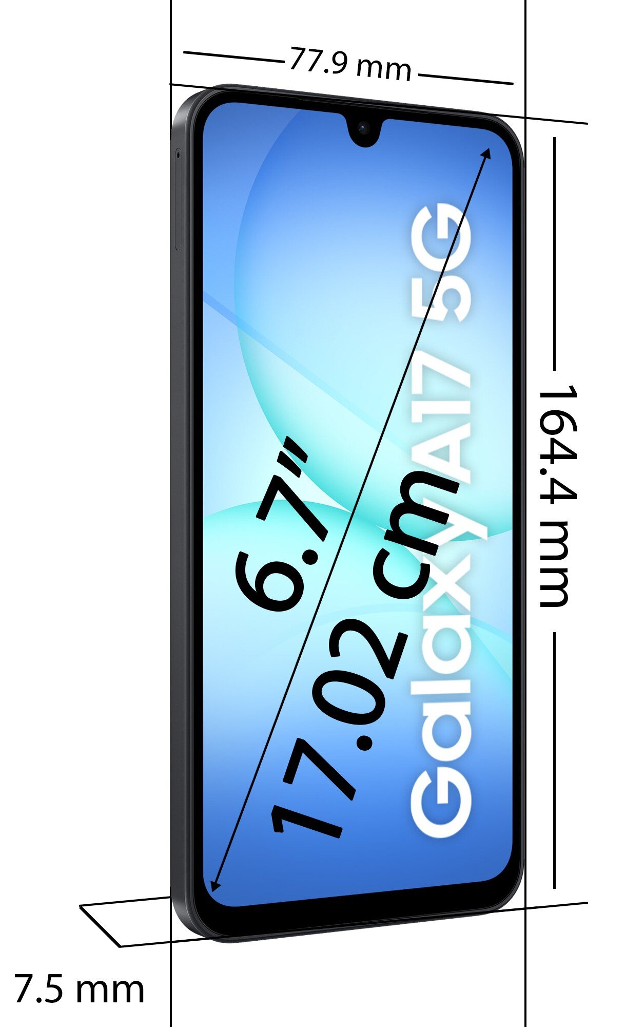 Smartphone - Mobilní telefon Samsung Galaxy A17 5G 4/128GB černý