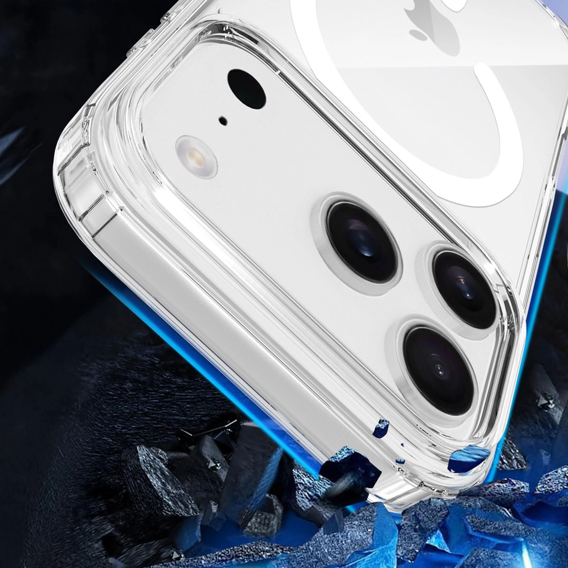 Obal iPhone 17 MagSafe 3mk Armor transparentní